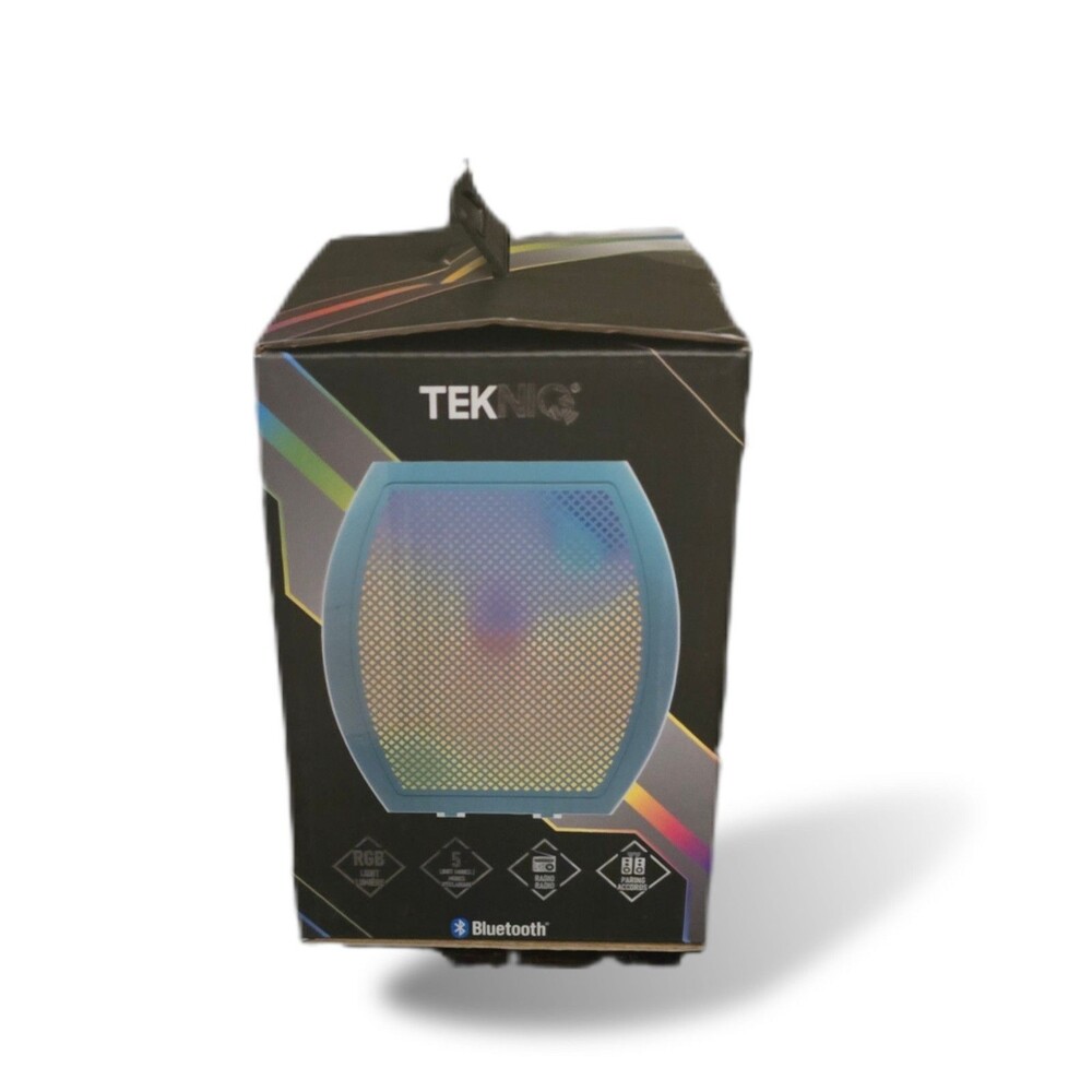 RGB Light Lumiere Tekniq Wireless Speaker | LED Lights Blue Open Box